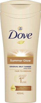 Dove-Body-Lotion-Fair-to-Medium-Summer-Glow-400mL on sale