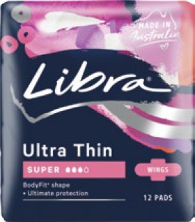 Libra+Ultra+Thin+Winged+Pads+Super+12+Pack