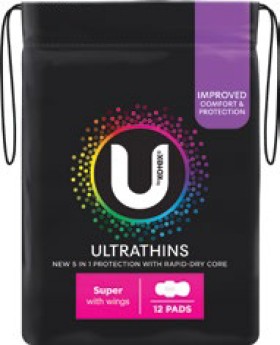U+By+Kotex+Ultrathin+Pads+With+Wings+Super+12+Pack