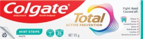 Colgate-Toothpaste-Total-Mint-Stripe-115g on sale