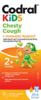 NEW+Codral+Kids+Chesty+Cough+%2B+Immunity+Support+200mL%2A