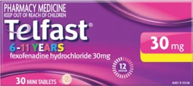 NEW-Telfast-6-11-Years-30mg-30-Mini-Tablets on sale