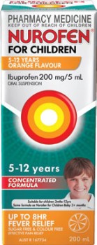 Nurofen+For+Children+5-12+Years+Concentrated+Formula+Orange+Flavour+200mL%5E