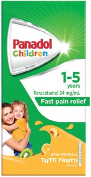 Panadol-Children-1-5-Years-Tutti-Frutti-200mL on sale