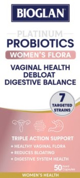 Bioglan-Platinum-Probiotics-Womens-Flora-50-Capsules on sale