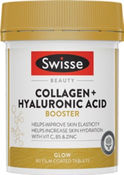 Swisse+Beauty+Collagen+%2B+Hyaluronic+Acid+Booster+80+Tablets%2A