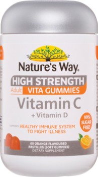 Natures-Way-High-Strength-Adult-Vita-Gummies-Vitamin-C-Vitamin-D-65-Pack on sale