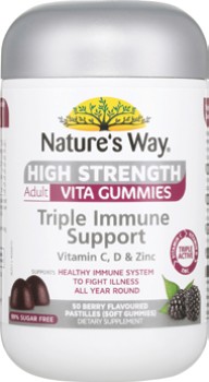 Nature%26%23039%3Bs+Way+High+Strength+Adult+Vita+Gummies+Triple+Immune+Support+50+Pack%2A