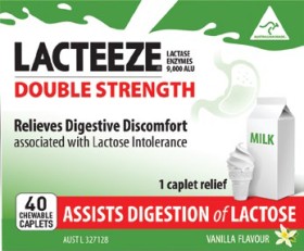 Lacteeze-Double-Strength-40-Chewable-Caplets on sale