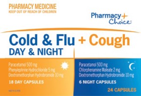 Pharmacy-Choice-Cold-Flu-Cough-Day-Night-24-Capsules on sale