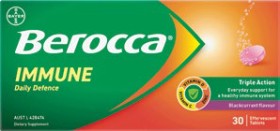 Berocca+Immune+Daily+Defence+Blackcurrant+Flavoured+Effervescent+Tablets+30+Pack%2A