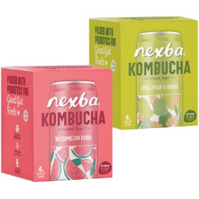 Nexba-Kombucha-4-x-330ml on sale