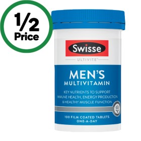 Swisse-Ultivite-Mens-Multivitamin-Tablets-Pk-100 on sale