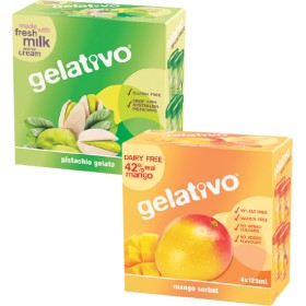 NEW+Gelativo+Sorbet+or+Gelato+Cups+500ml+Pk+4