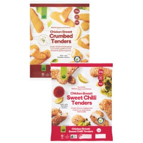 Woolworths-Crumbed-Chicken-Breast-Tenders-1-kg-From-the-Freezer on sale