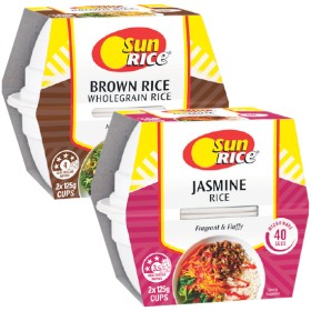 SunRice+Plain+Microwave+Rice+Cups+240-250g+Pk+2