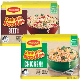 Maggi+2+Minute+Noodles+345-395g+Pk+5