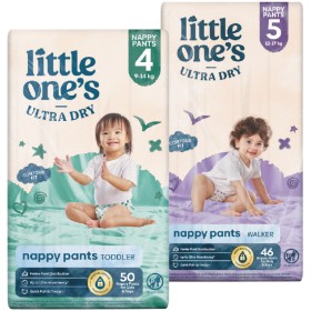 NEW+Little+One%26rsquo%3Bs+Ultra+Dry+Nappy+Pants+Pk+42-50