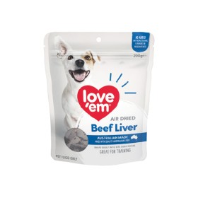Loveem-Beef-Liver-Dog-Treats-200g on sale
