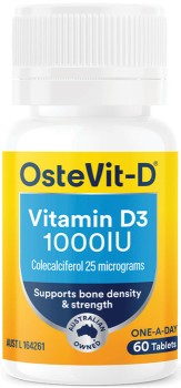 OsteVit-D+Vitamin+D3+1000IU+60+Tablets