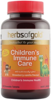 Herbs-of-Gold-Childrens-Immune-Care-60-Chewable-Tablets on sale