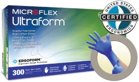 Ansell+Micro-Flex+Ultraform+Nitrile+Blue+300pk