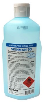 Ecolab+Skinman+90+Antiseptic+Surgical+Hand+Rub+1L+Bottle