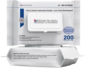 Buy-4-10-off-Henry-Schein-Alcohol-Free-Wipe-Class-IIb-Instrument-Grade-FP-200pk on sale