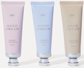 OXX+Bodycare+Hand+Cream+Trio+-+Honey+and+Vanilla+Scented