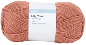 8-Ply-Acrylic-Yarn-100g-Clay on sale