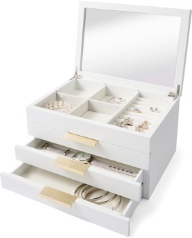 4-Tier-White-Jewellery-Box on sale