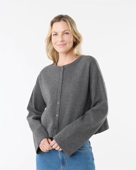 Long-Sleeve-Brushed-Cardigan on sale