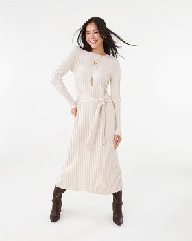 Long-Sleeve-Waist-Tie-Maxi-Dress on sale