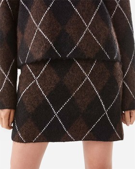 Argyle+Mini+Skirt