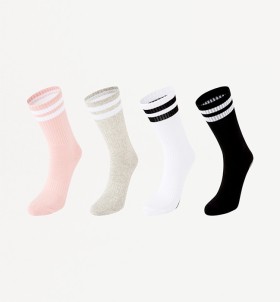 2-Pack-Yoga-Crew-Socks-Assorted on sale