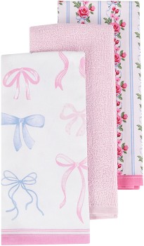 3+Pack+Soft+Floral+Tea+Towels