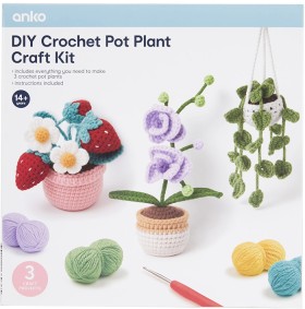 DIY+Crochet+Pot+Plant+Craft+Kit