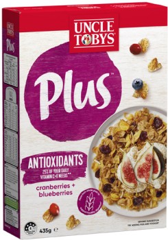 Uncle-Tobys-Plus-Cereal-410g-435g on sale