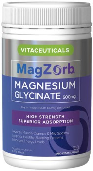 Vitaceuticals+MagZorb+Magnesium+Glycinate+Capsules+100+Pack%5E