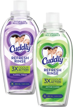 Cuddly-Refresh-Fabric-Rinse-850mL on sale