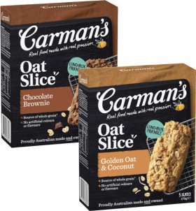 Carmans-Oat-Slices-175g on sale