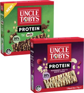 Uncle-Tobys-Protein-Muesli-Bars-175g on sale