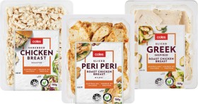 Coles+Shredded%2C+Sliced+Greek+Inspired+or+Peri+Peri+Roast+Chicken+150g