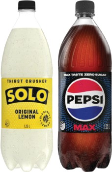 Pepsi+or+Solo+Soft+Drink+1.25+Litre