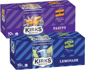 Kirks+Soft+Drink+10x375mL
