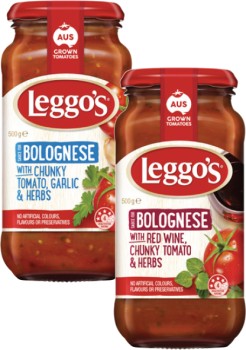 Leggos-Pasta-Sauce-490g-500g on sale