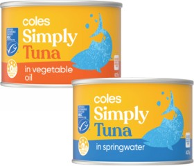 Coles-Simply-Tuna-425g on sale