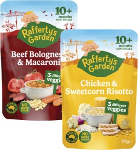 Raffertys-Garden-10-Months-Lumpy-Mini-Meal-170g on sale