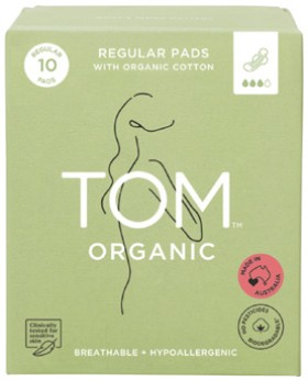 Tom+Organic+Regular+or+Super+Pads+10+Pack