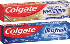 Colgate+Advanced+Whitening+%26amp%3B+Tartar+or+Max+Fresh+Toothpaste+200g